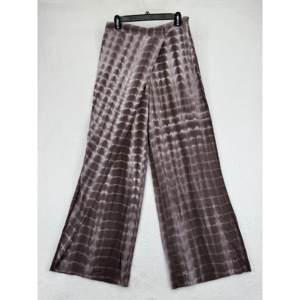 Zara Women's‎ Brown Tie Dye High Waist Wide Leg Palazzo Pants Size M